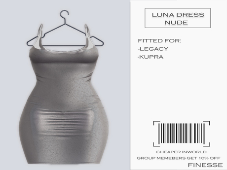 Second Life Marketplace - Luna Sparkling Dress (Nude)